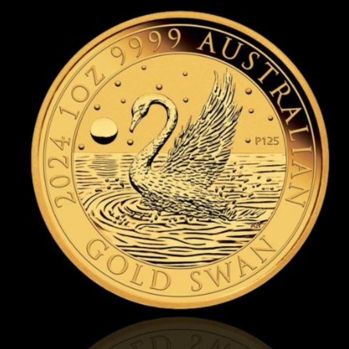 Monedă de aur de 1 oz, Lebădă Australiană din anul 2024